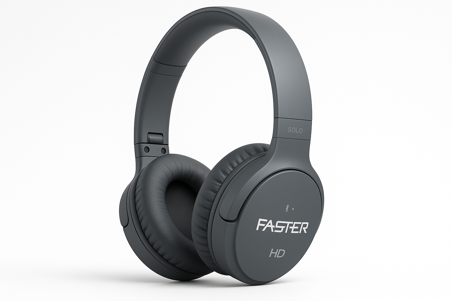 FASTER S4 HD Solo Wireless Stereo Headphones - Unveiling Unrivaled Sound, Comfort, and Connectivity grey color ho